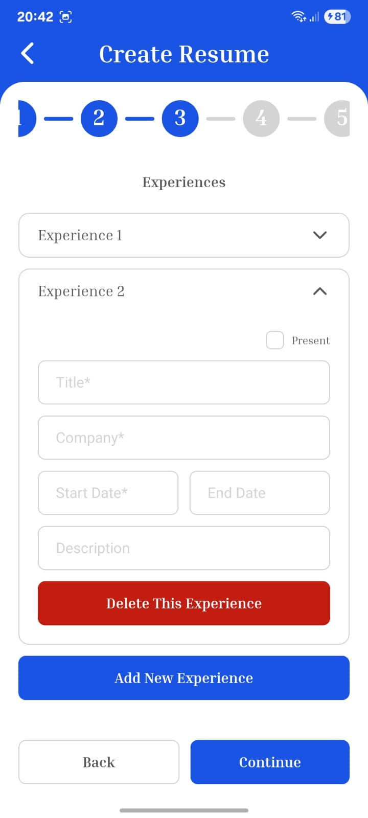 CvCreator — screenshot 2