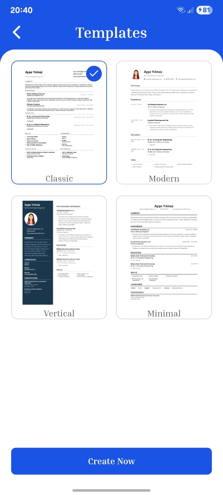 CvCreator — screenshot 3