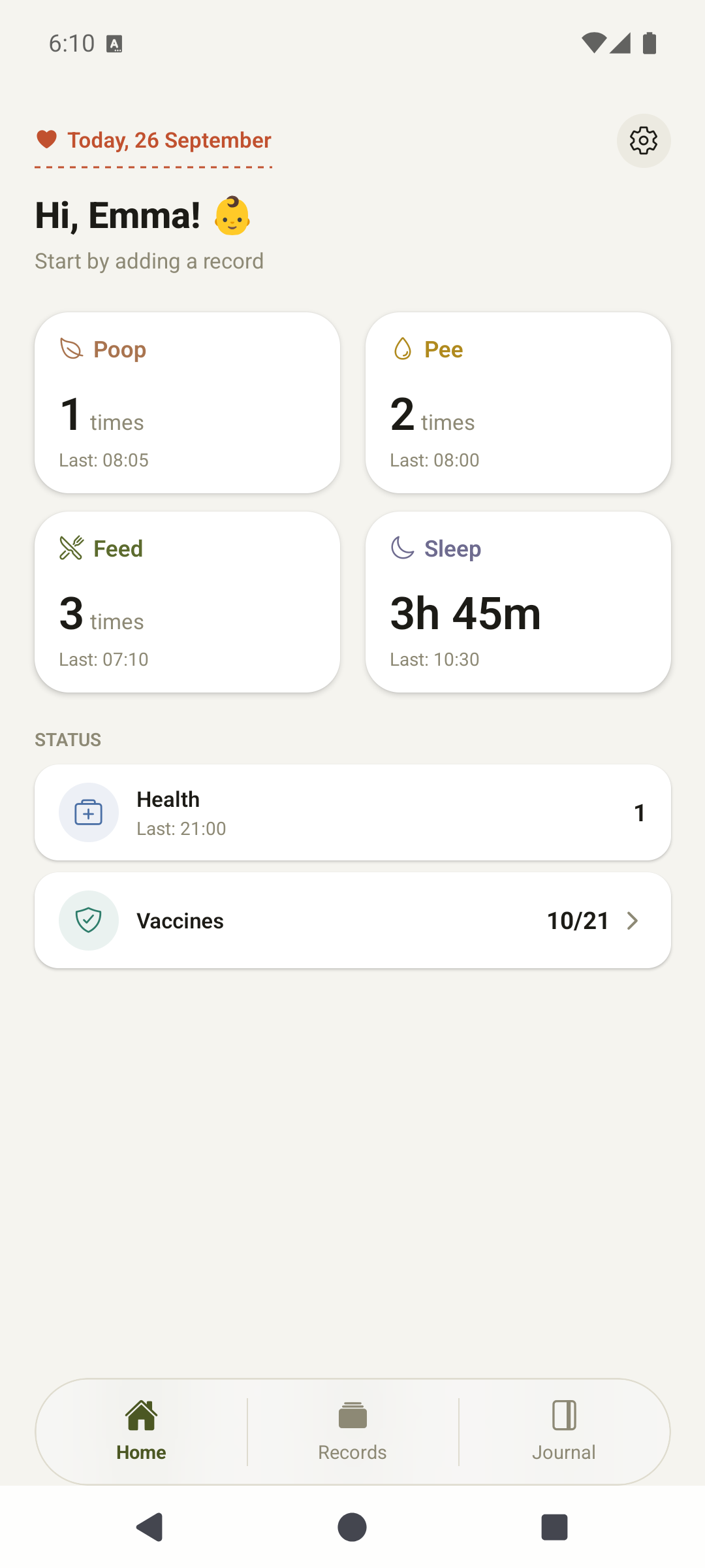 Newborn Tracker — screenshot 1