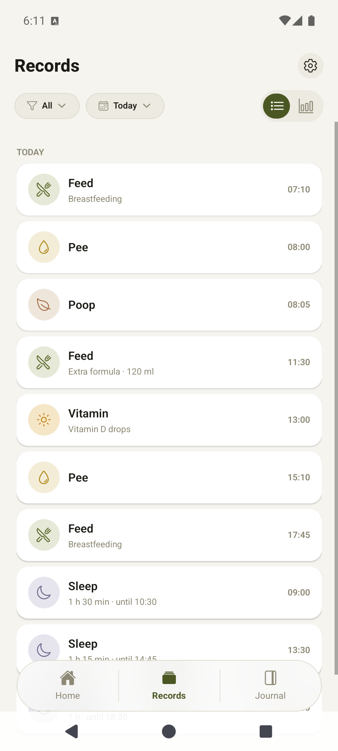 Newborn Tracker — screenshot 2