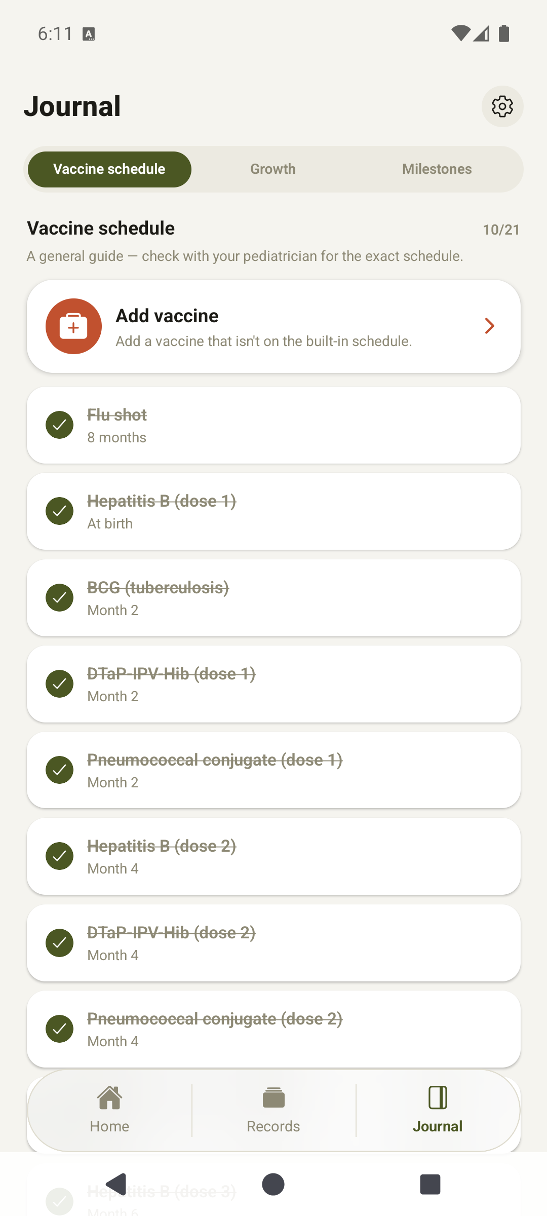 Newborn Tracker — screenshot 4