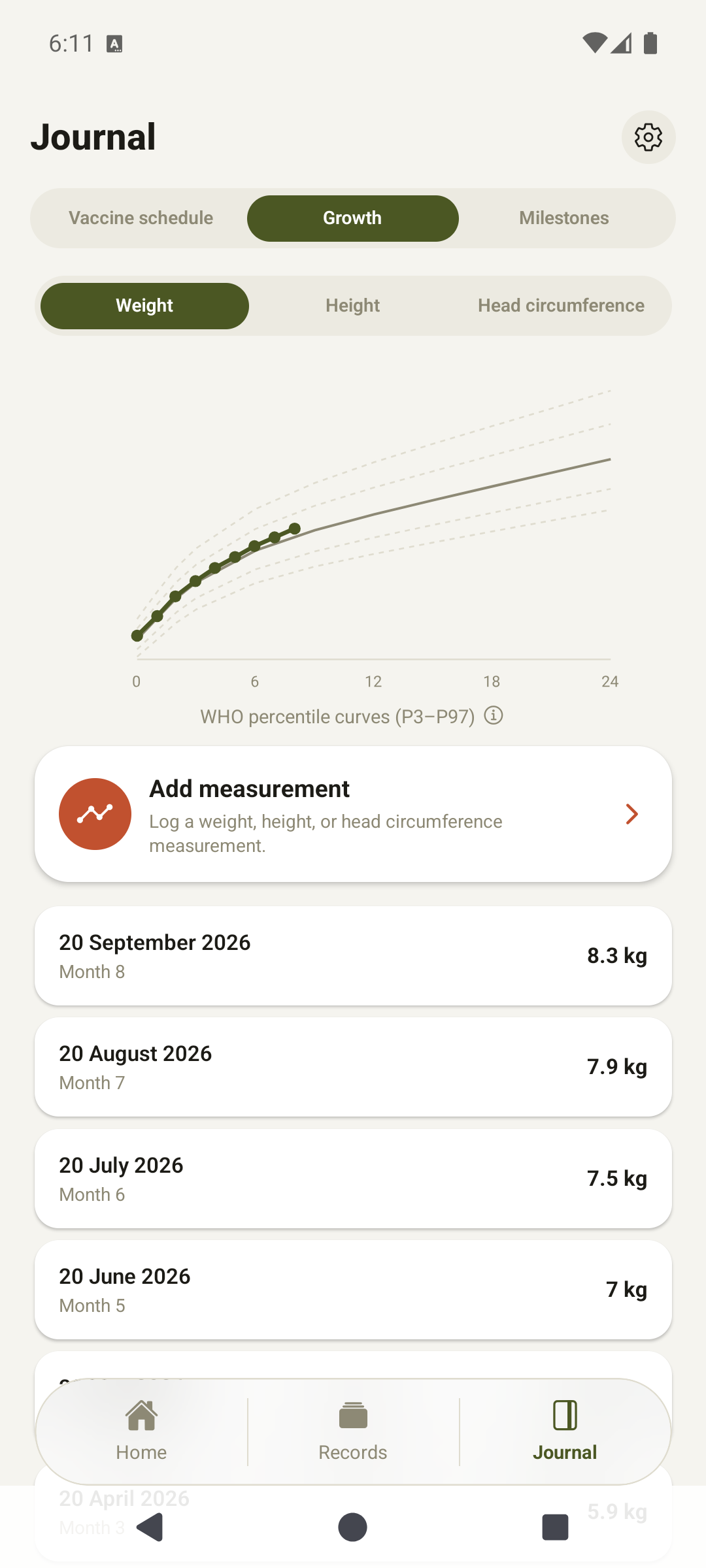 Newborn Tracker — screenshot 5
